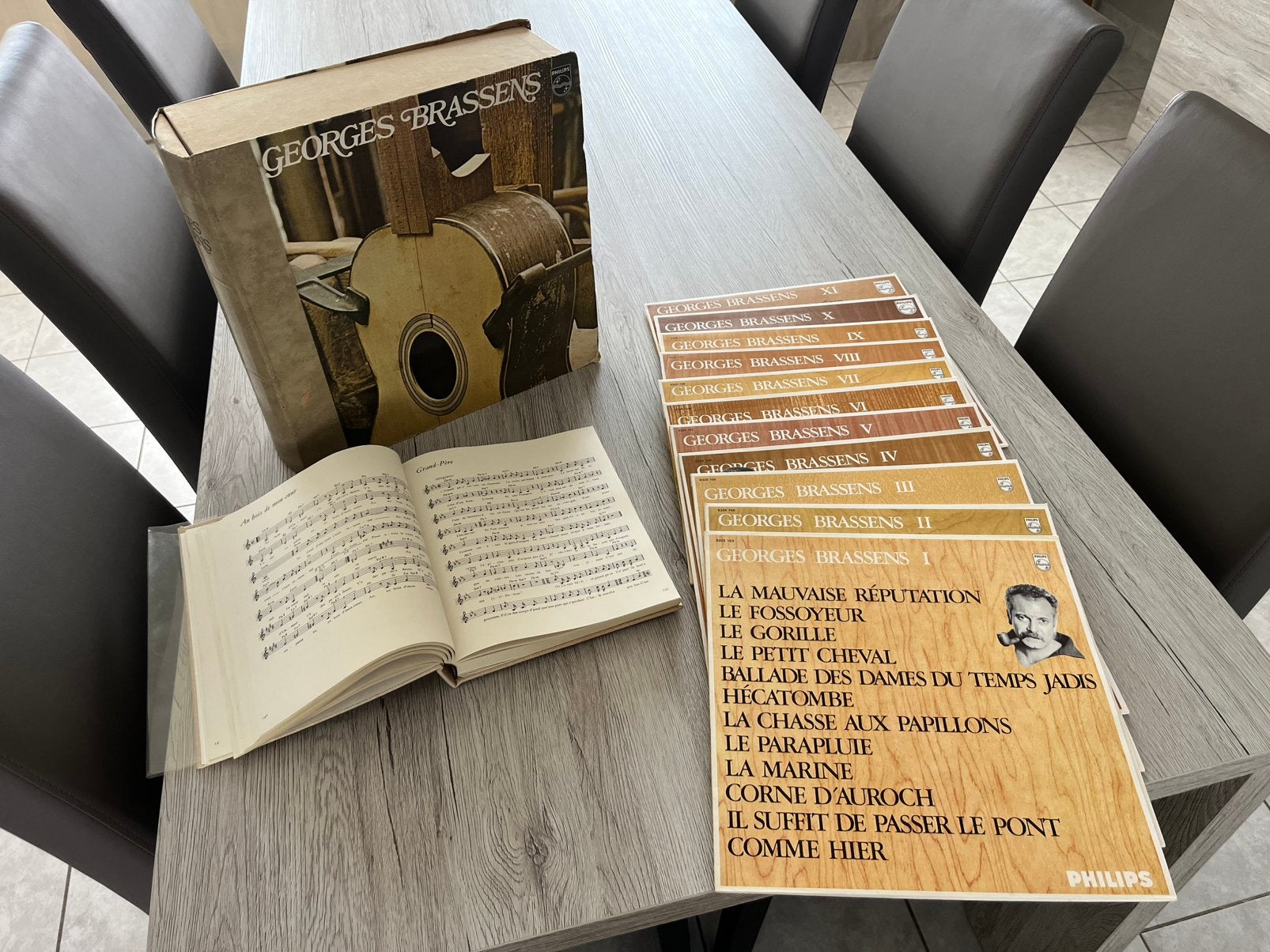 Coffret vinyles Georges Brassens, CD & DVD, Coffret, Enlèvement, Utilisé, Coffret