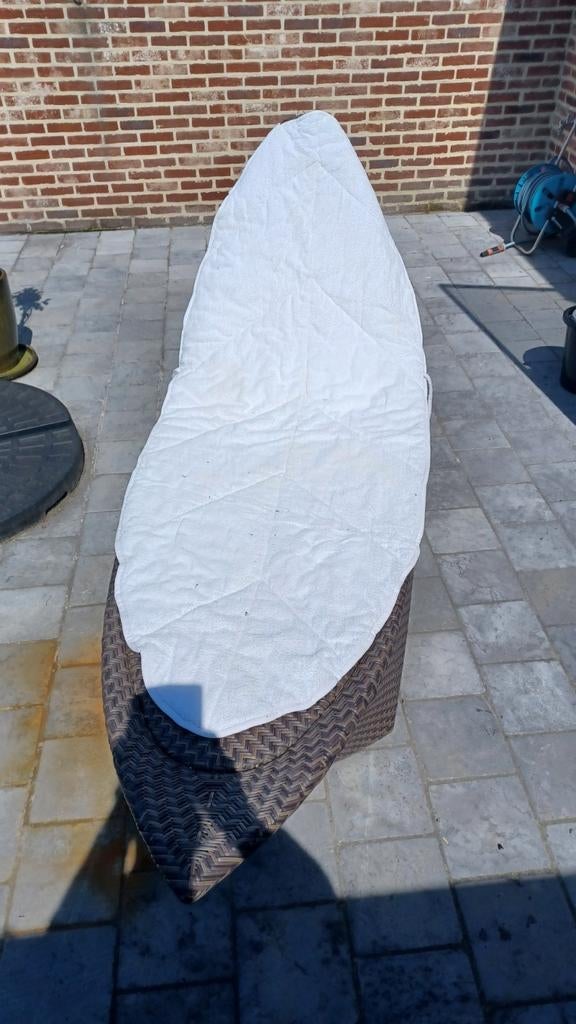 Rotan ligbed, Jardin & Terrasse, Chaises longues, Enlèvement, Utilisé, Rotin
