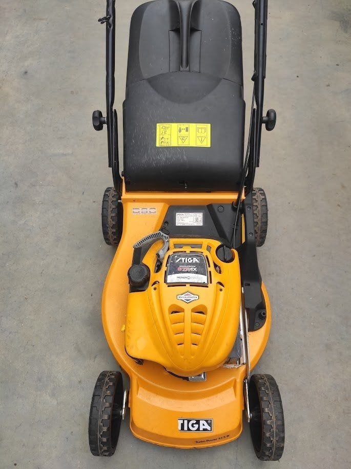 Grasmaaier Stiga turbo te koop, Ophalen, Cirkelmaaier, Gebruikt, Stiga