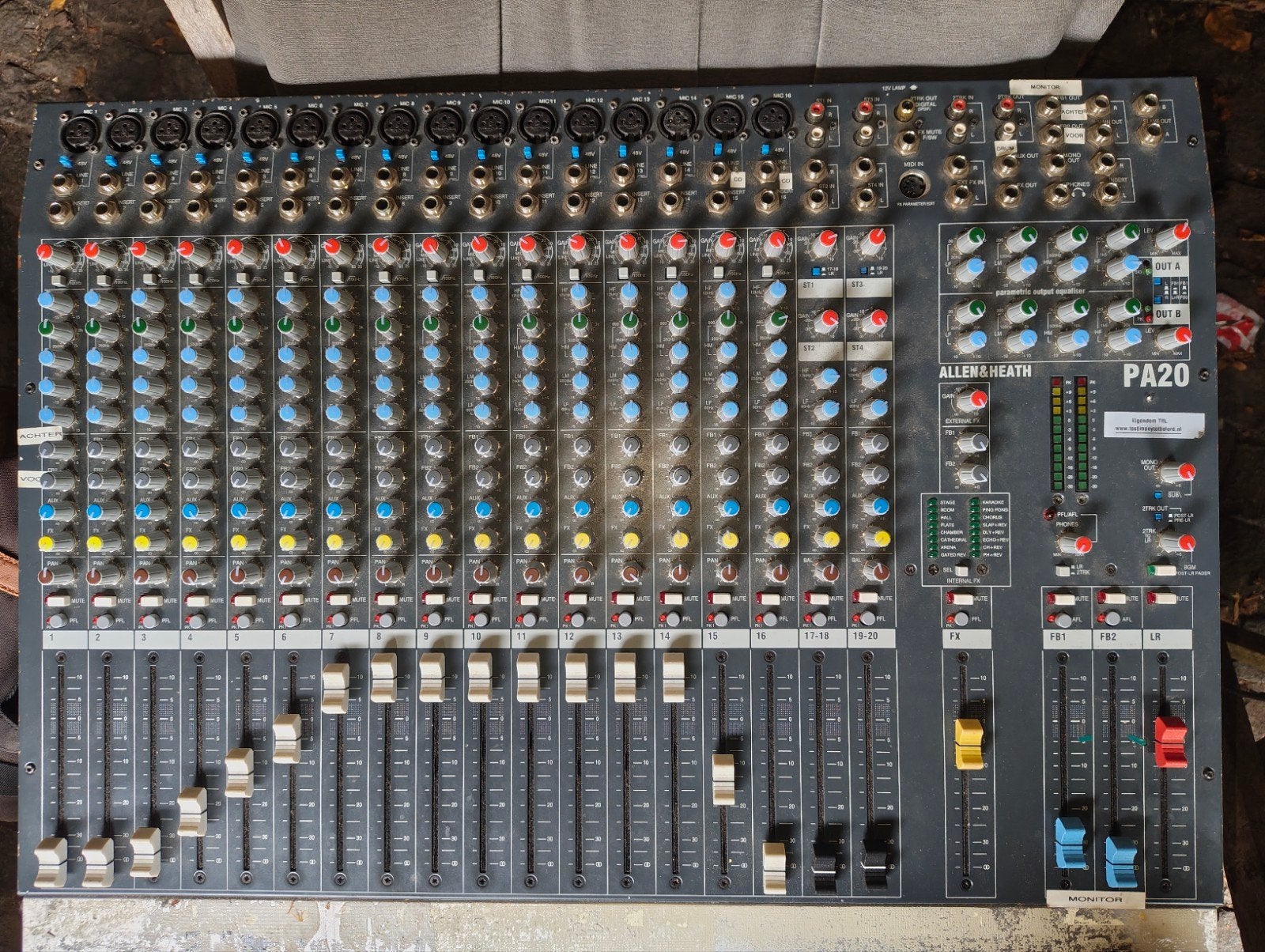Allen & heat PA20, Muziek en Instrumenten, Mengpanelen, Ophalen, Zo goed als nieuw