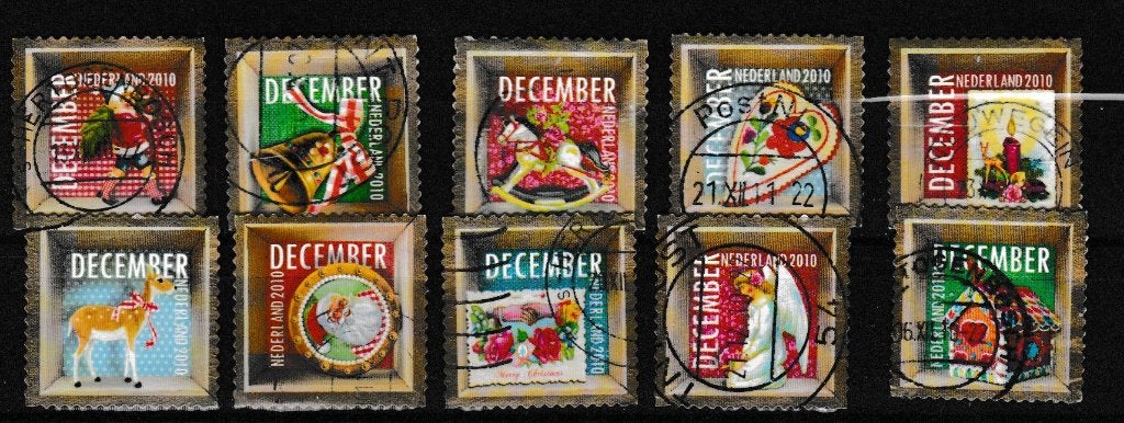 Nederland 2010 - nr 2816 - 2825, Verzenden, Na 1940, Gestempeld