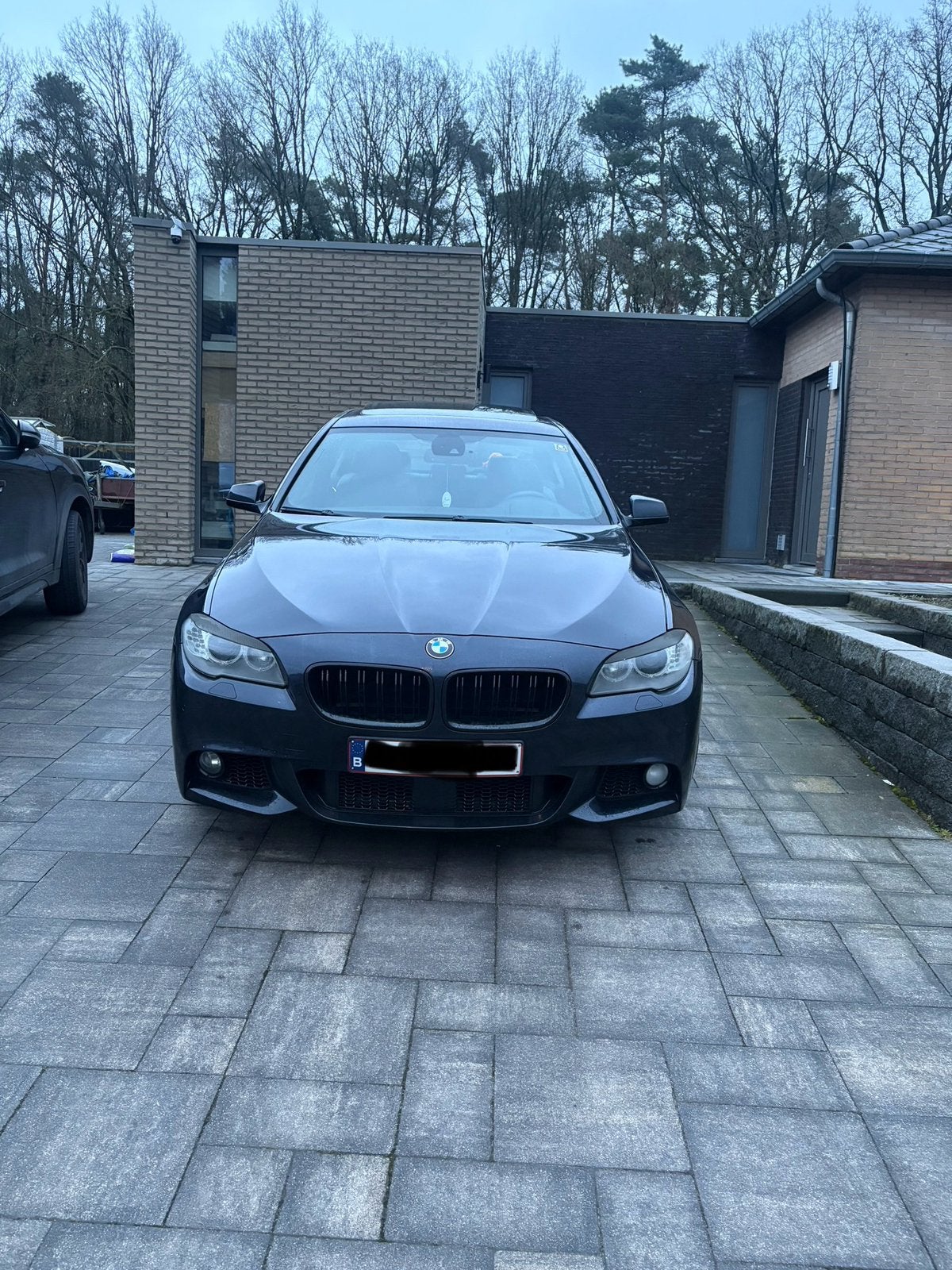 Bmw 535i xdrive msport, Auto's, BMW, Automaat, Zwart, Blauw, Leder