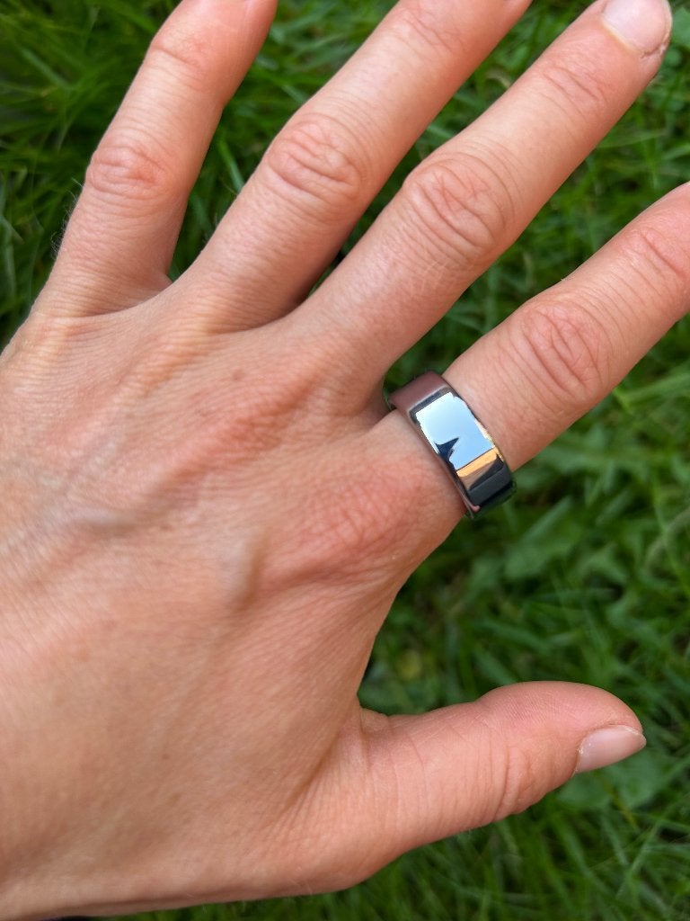 Oura Ring 4 maat 8 Silver, Handtassen en Accessoires, Sporthorloges, Zo goed als nieuw, Zilver, Afstand, Calorieverbanding, Conditie
