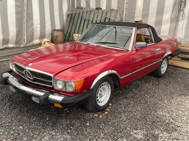 Mercedes Benz 380 SL R107 Roadster Red + Beige Leder 1985, foto 2