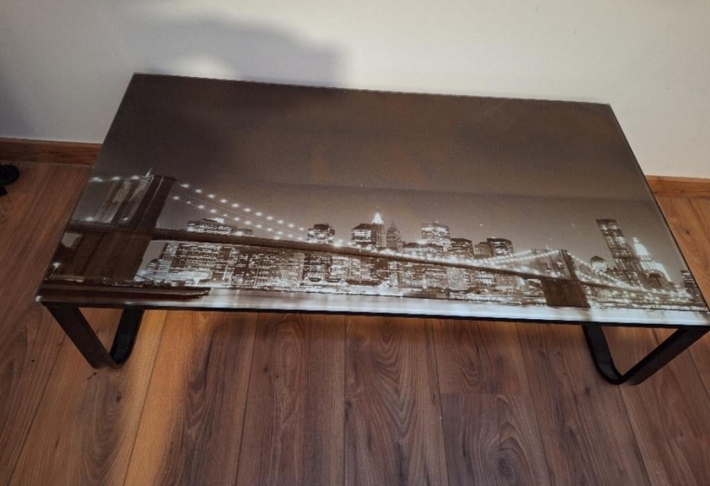 Salon tafel, Huis en Inrichting, Ophalen, Gebruikt, Glas