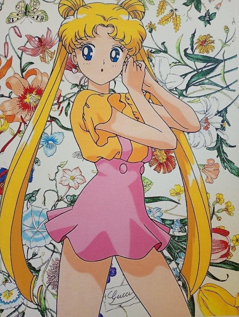 Gucci - Sailor Moon Pop-Art nu 45 ipv 200€, Gelimiteerde oplage, Ophalen of Verzenden, Personages en Fantasiefiguren, Lithografie