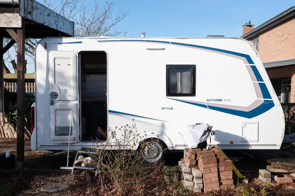 Caravan, Caravans en Kamperen, Vast bed, Treinzit, Particulier, Tot en met 4