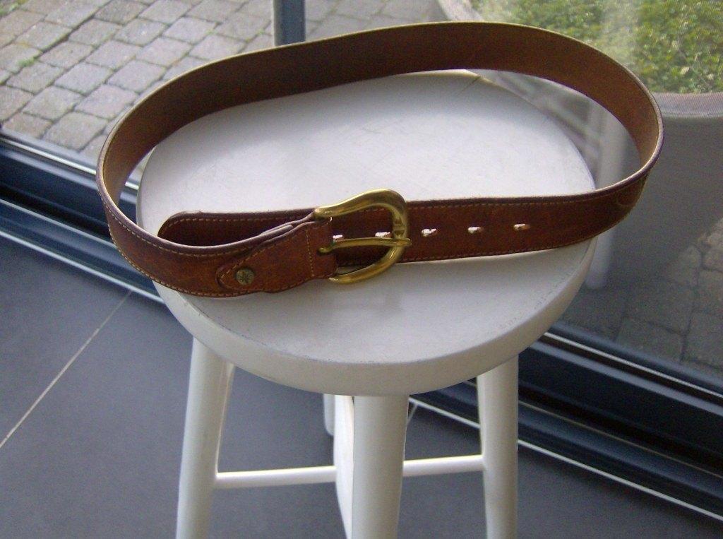 Lederen Herenbroeksriem COLUMBUS - 80 cm - nieuw, Kleding | Heren, Riemen en Ceintuurs, Ophalen of Verzenden