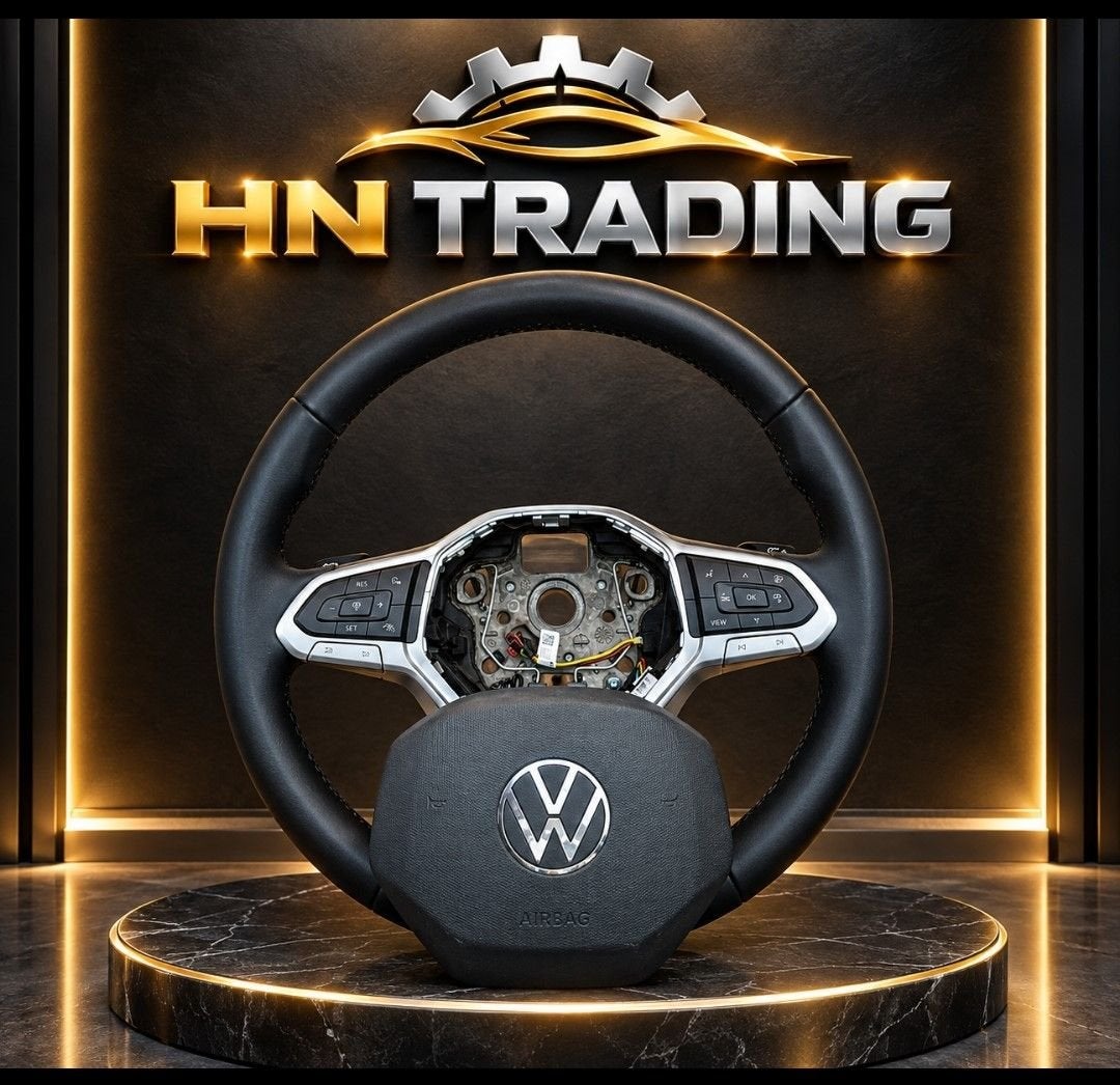 Origineel VW Golf 8 / Passat B8 Leder Stuurwiel Multifunctie, Gebruikt, -, -, Ophalen of Verzenden