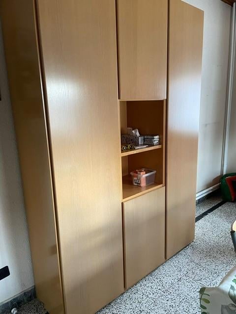 Keukenkast, Huis en Inrichting, Keuken | Keukenelementen, Ophalen, Gebruikt, 200 cm of meer, Beige