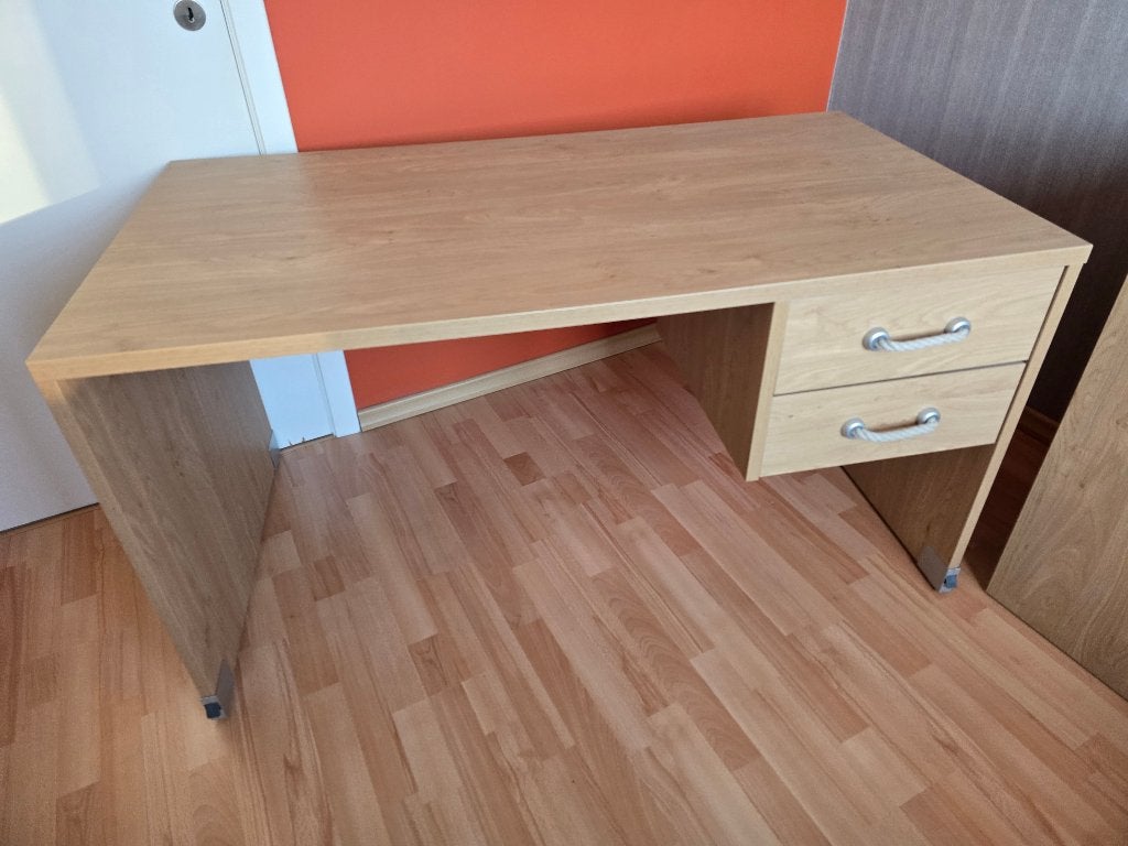 Bureau en kast voor jeugd/student, Huis en Inrichting, Ophalen, Hout, Met wielen, Zo goed als nieuw