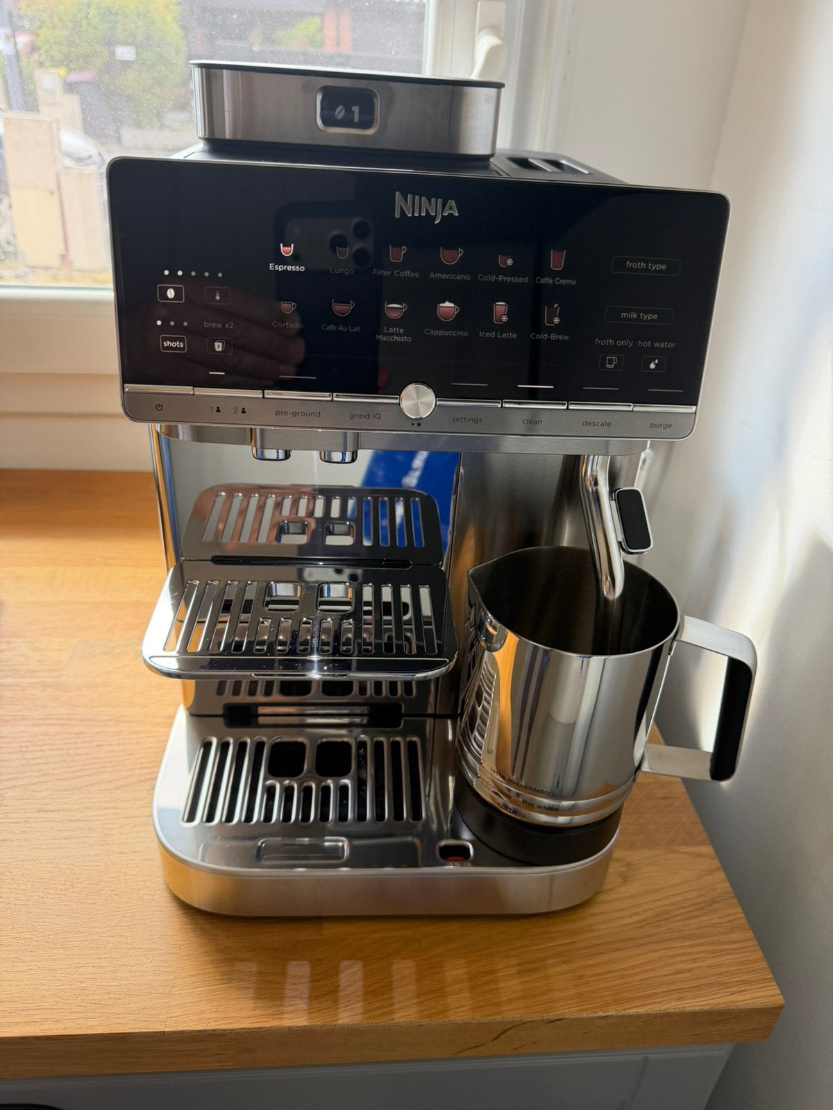 Cafetière Ninja auto barista a grain, Electroménager, Enlèvement, Comme neuf, Cafetière