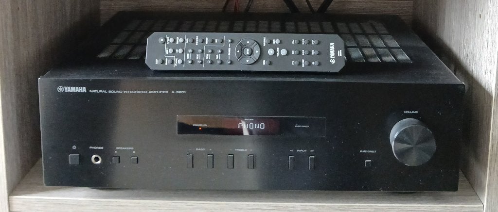 Yamaha A-S201 Amplificateur Stéréo Noir, Yamaha, 60 à 120 watts, Comme neuf, Stéréo