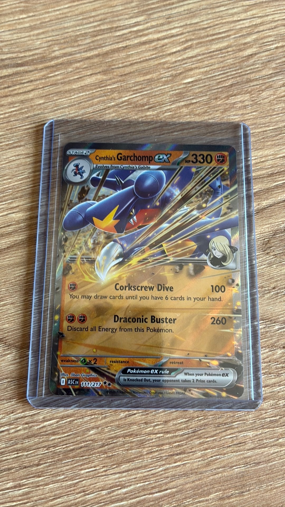 Garchomp EX #111 - Ascende Heroes - Pokemon, Enlèvement ou Envoi, Comme neuf, Plusieurs cartes