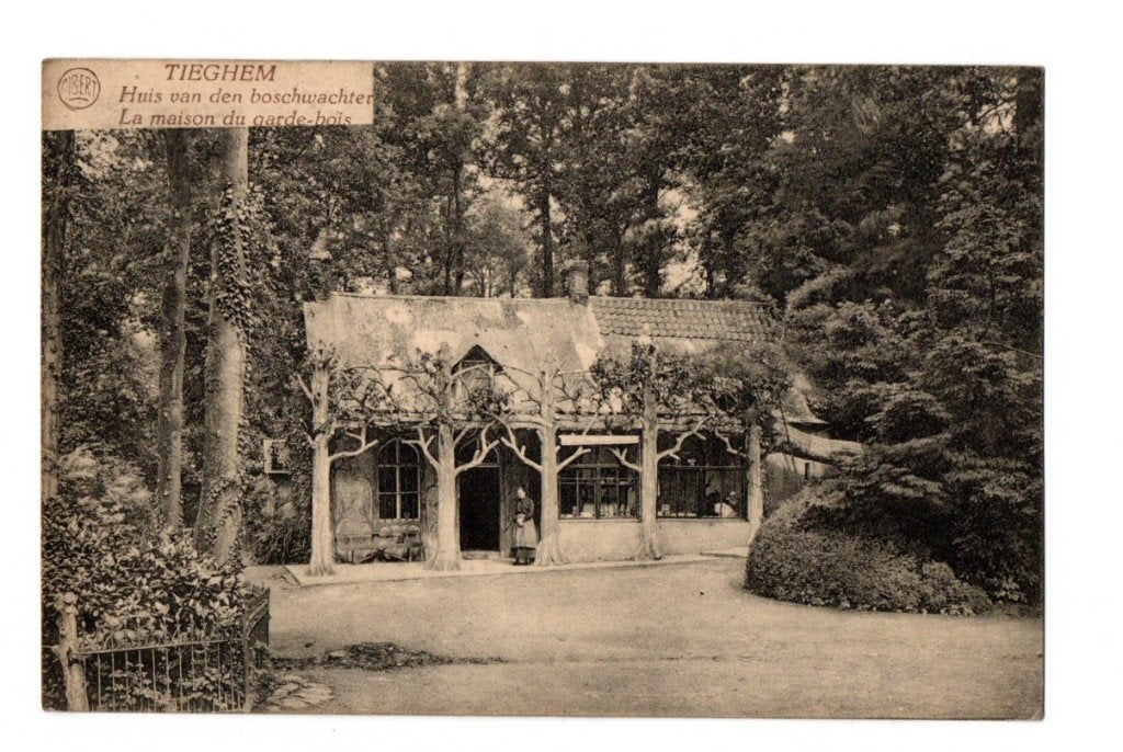 Tiegem - Huis van den boswachter, Verzamelen, Ophalen of Verzenden, 1920 tot 1940, Gelopen, West-Vlaanderen