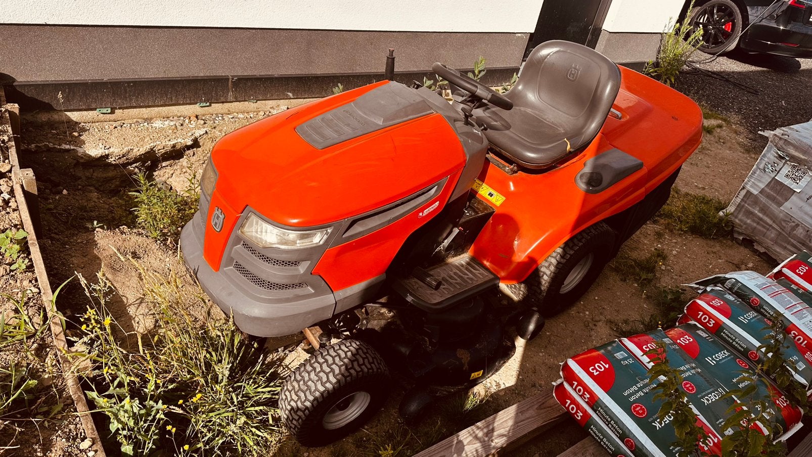 Zitmaaier Husqvarna CTH150 twin, Ophalen, Cirkelmaaier, Gebruikt, Benzine-grasmaaier