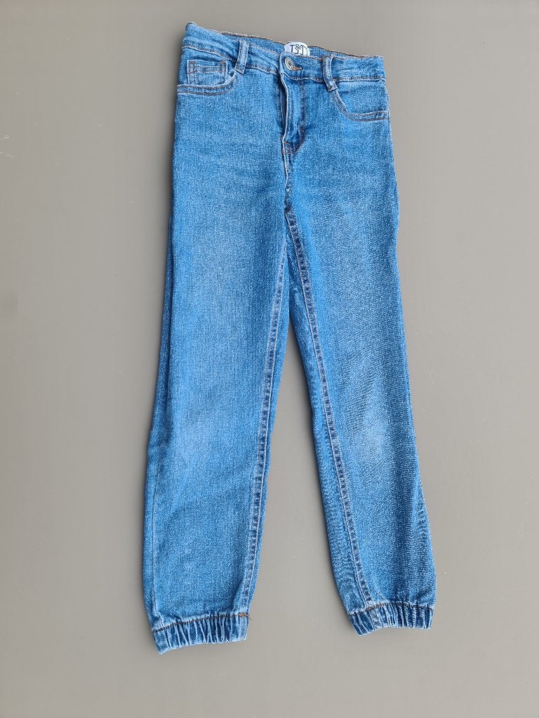 jeans broek, L&D, 134, Ophalen, Zo goed als nieuw, Broek