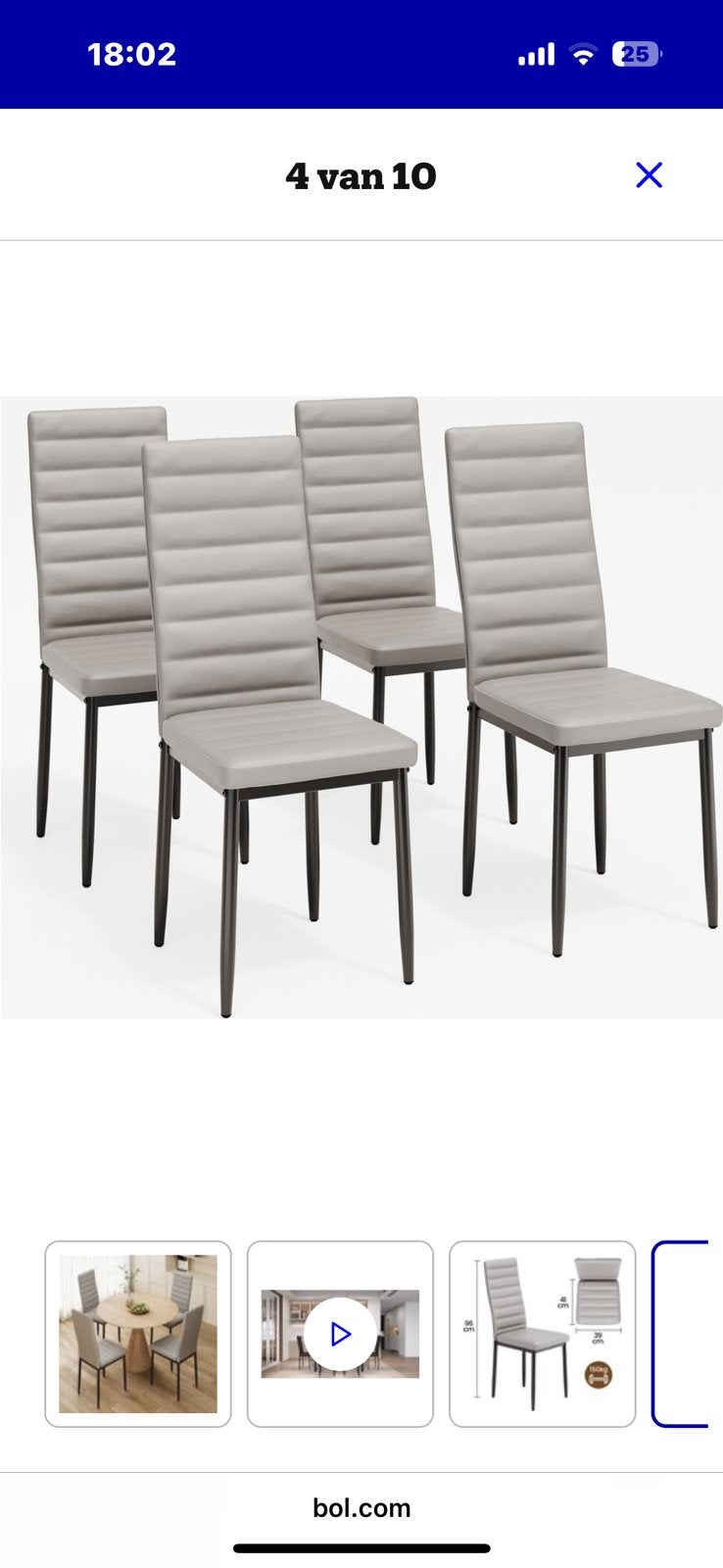 Stoelen, Ophalen, Zo goed als nieuw