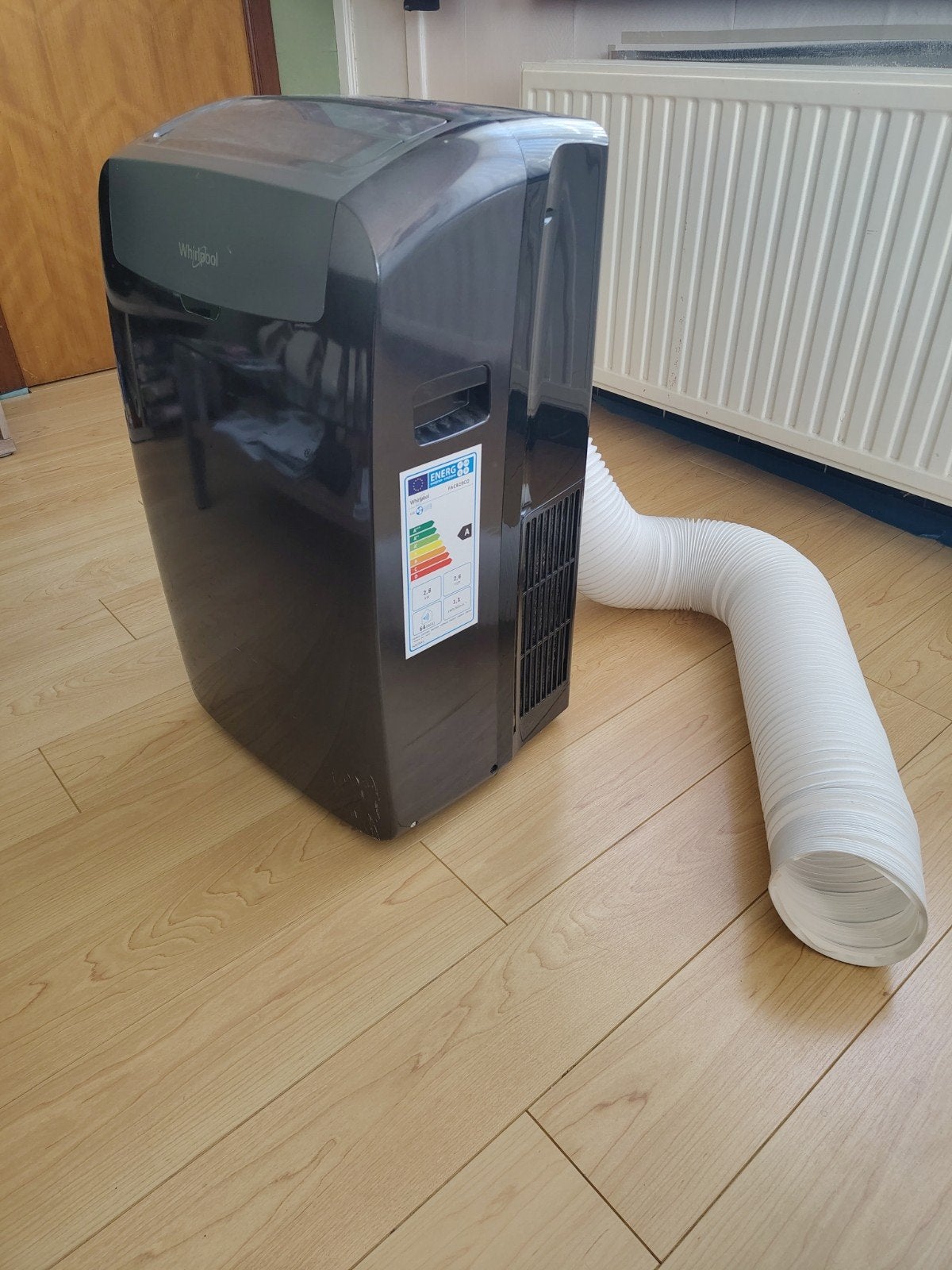 Mobiele airco Whirlpool PACB29CO, Ophalen, Minder dan 60 m³, Energieklasse A of zuiniger, Koelen en Ontvochtigen