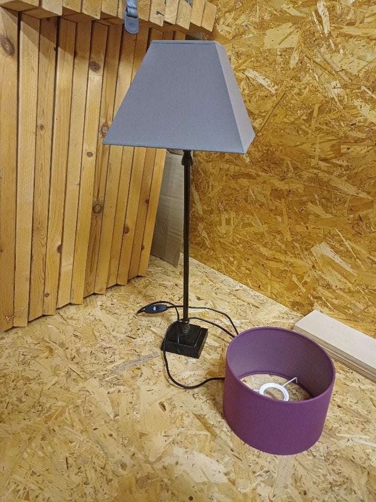 staande lamp en kast lamp en rieten lamp met een kaars, Huis en Inrichting, Ophalen, Zo goed als nieuw
