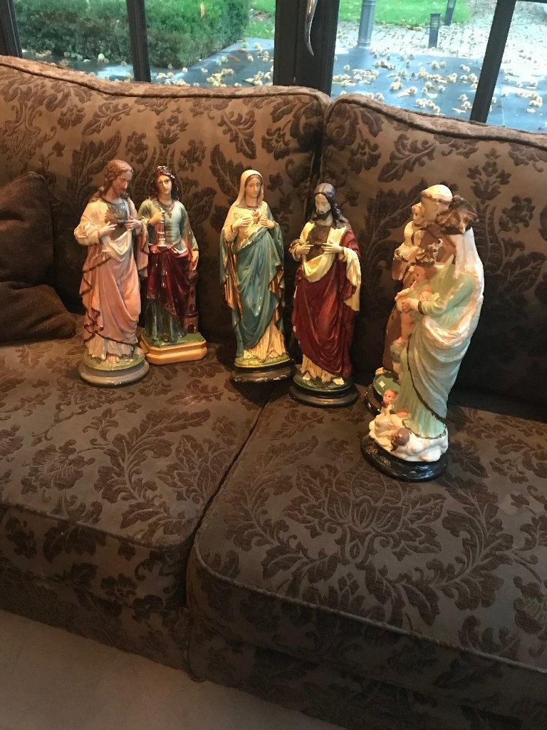 6 oude heilige beelden, Ophalen of Verzenden