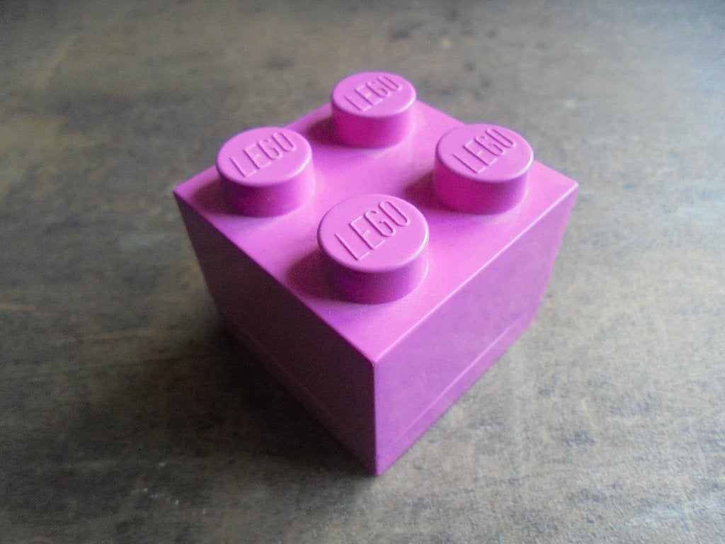 Lego Brick Snack Box 2x2 (zie foto's) 2, Ophalen of Verzenden, Gebruikt, Lego