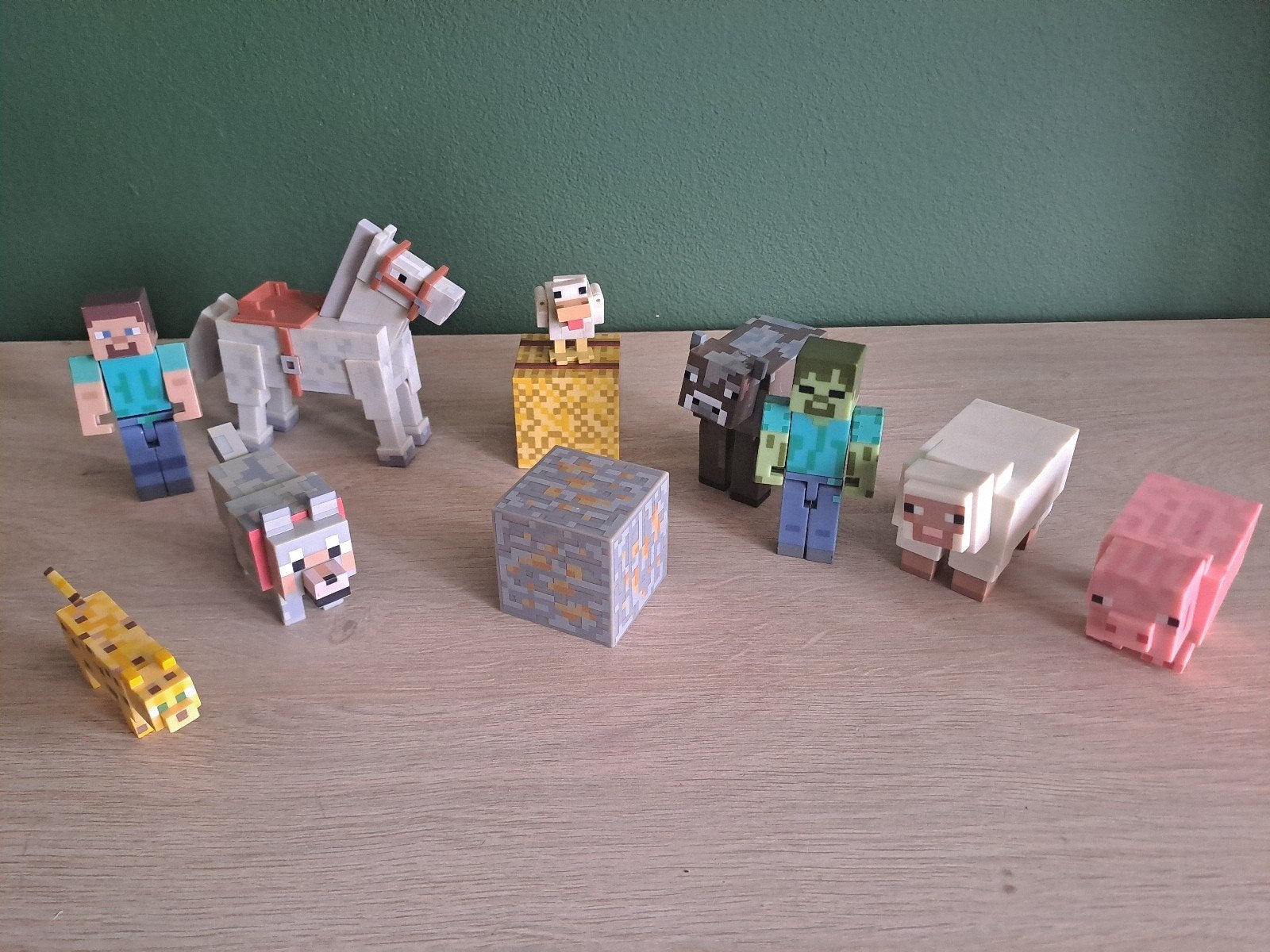set Jazwares Minecraft actiefiguren in nieuwstaat, Kinderen en Baby's, Ophalen, Zo goed als nieuw