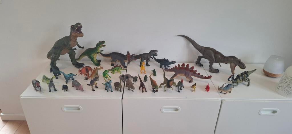 Collection de dinosaures + animaux de la ferme, Enlèvement ou Envoi