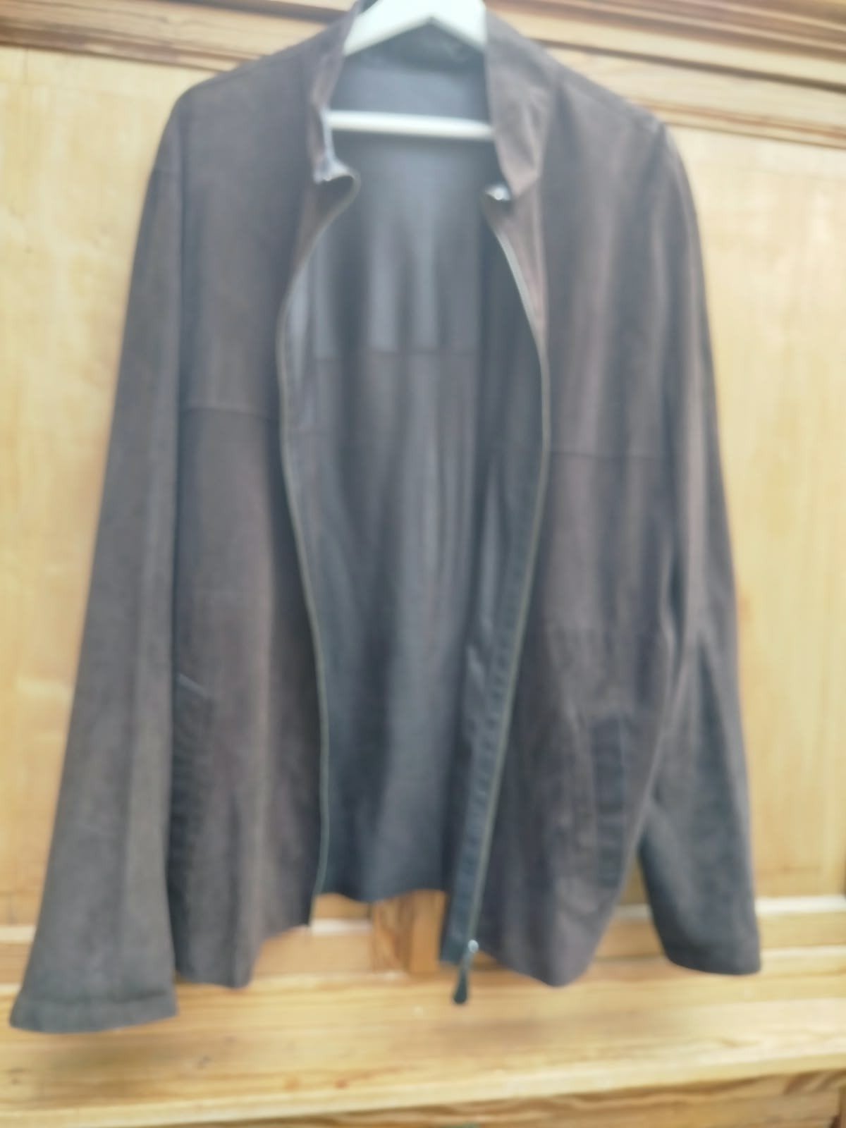Blouson marron ,( réversible),en cuir et Daim., Vêtements | Hommes, Enlèvement, Neuf