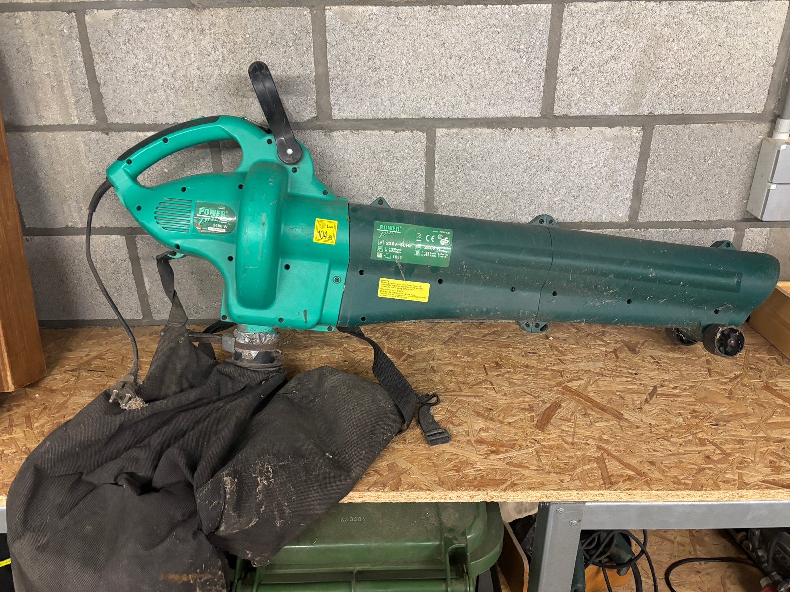 Bladblazer en zuiger, Tuin en Terras, Ophalen, Gebruikt