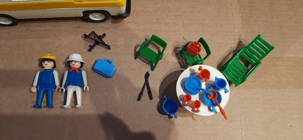 Vintage Playmobil 3258 - Camper, Kinderen en Baby's, Gebruikt, Complete set, Voertuig, Ophalen of Verzenden