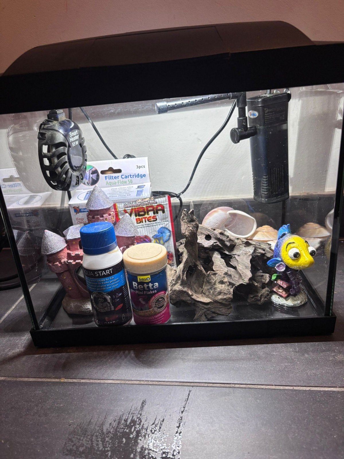 Zo goed als nieuw aquarium met toebehoren, Dieren en Toebehoren, Ophalen, Superfish