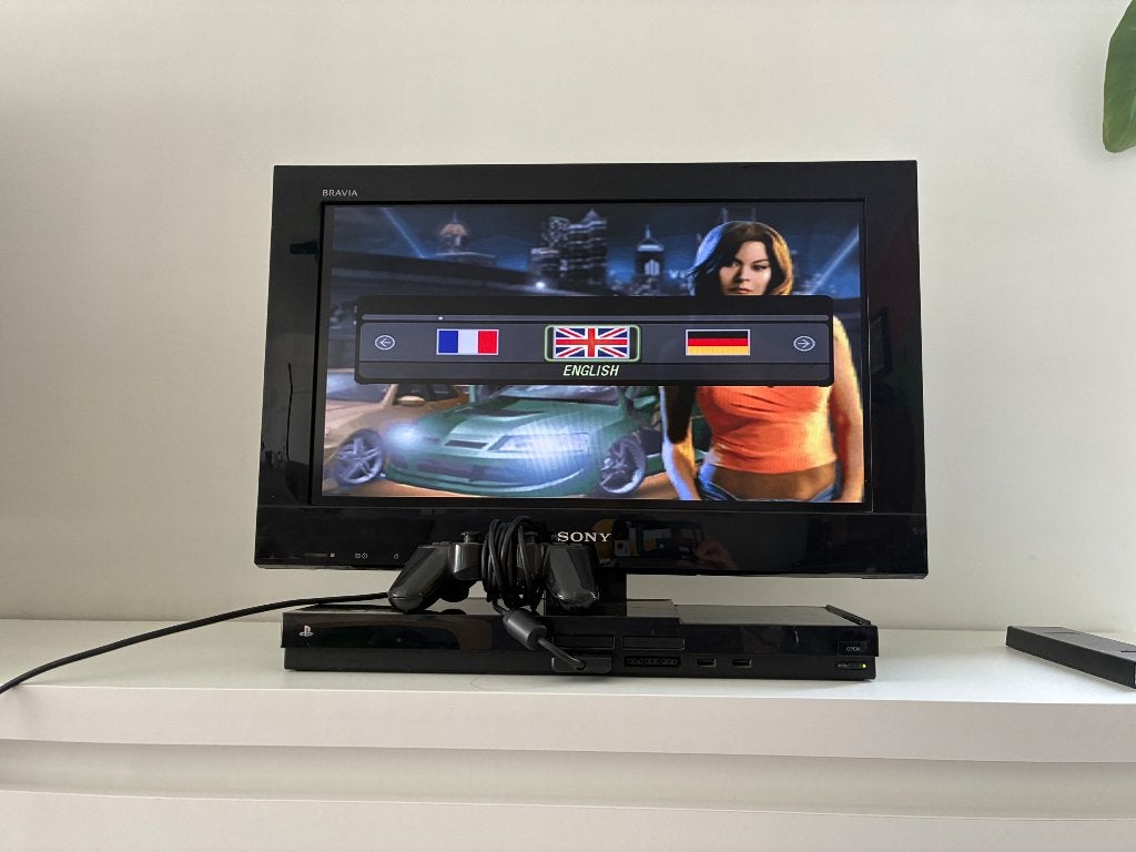 Sony bravia playstation 2 kdl-22px300, Enlèvement ou Envoi, Utilisé, Noir, Avec 1 manette