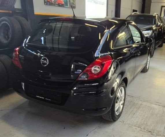 Opel Corsa 1.2 essence, Auto's, Euro 5, Zwart, Handgeschakeld, Grijs