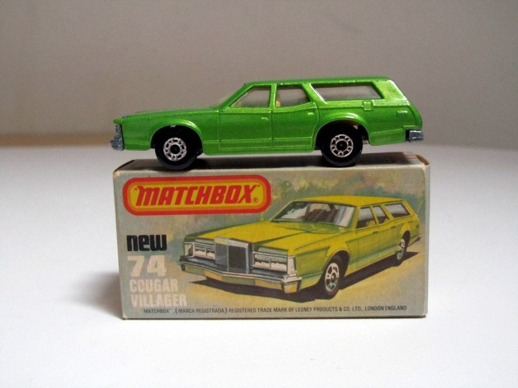 Matchbox Superfast MB 74c Cougar Villager (1978) + boîte, Enlèvement ou Envoi, Neuf, Voiture, Matchbox