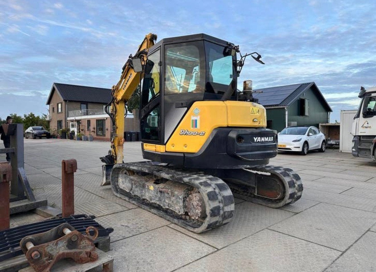 YANMAR SV100 bouwjaar 2016 - 2879 uur, Ophalen of Verzenden, Graafmachine