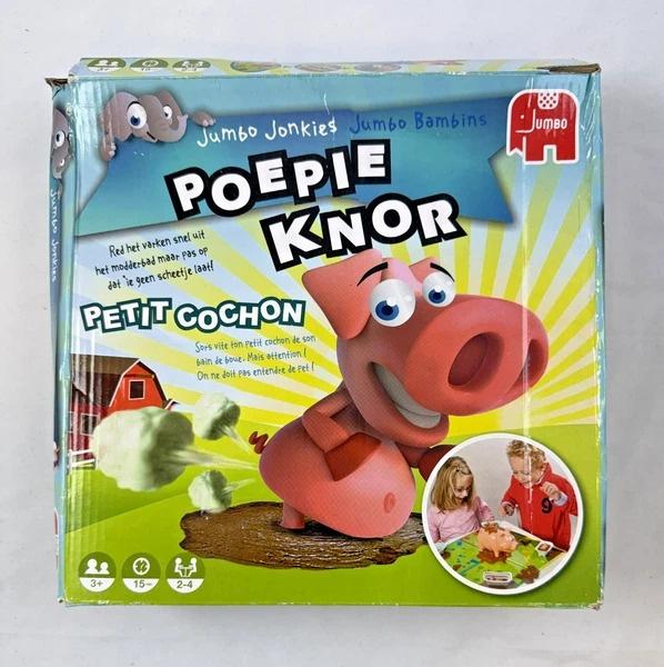 Jumbo Jonkies Poepie Knor Kinderspel Bordspel spel Varken, Hobby en Vrije tijd, Een of twee spelers, Verzenden, Zo goed als nieuw