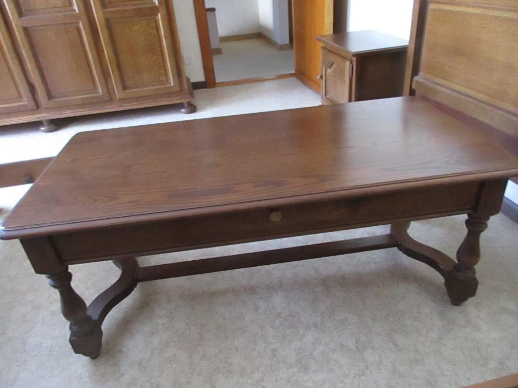salontafel, Huis en Inrichting, Tafels | Salontafels, Ophalen, Zo goed als nieuw, Eikenhout