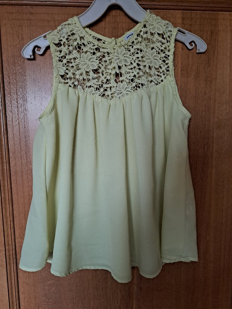 Geel topje pimkie S, Kleding | Dames, Topjes, Geel, Ophalen of Verzenden, Zo goed als nieuw, Pimkie