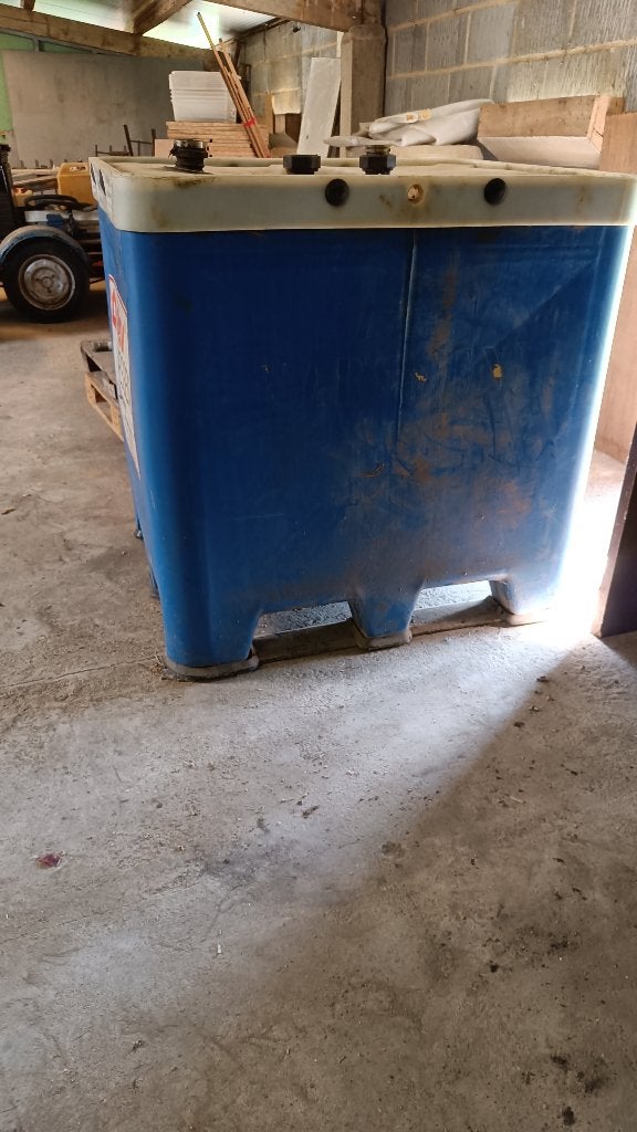 Ibc tank merk rekutec, Ophalen, Gebruikt