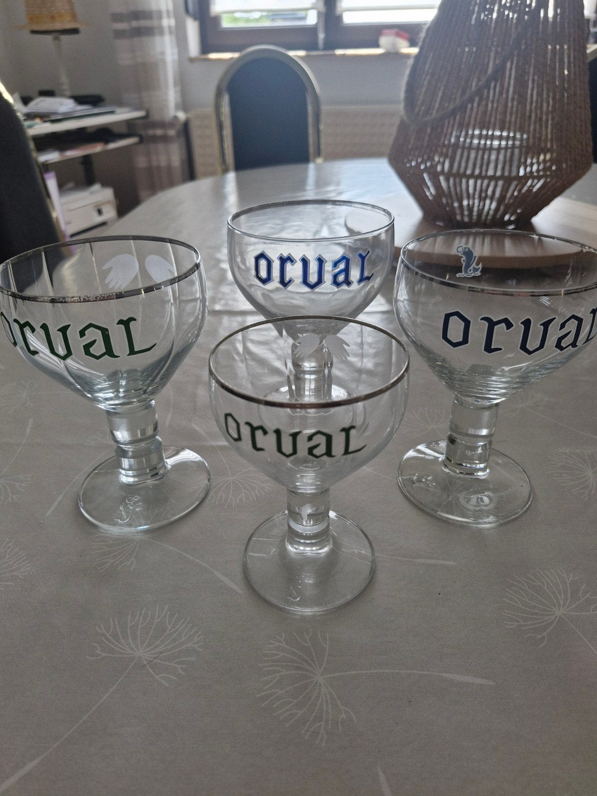 lot orval, Collections, Marques de bière, Enlèvement ou Envoi, Utilisé, Verre ou Verres, Autres marques