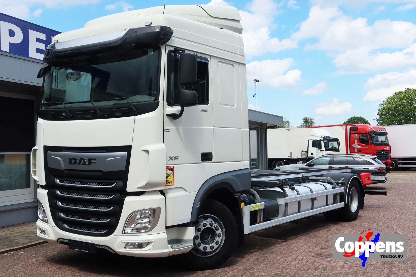 DAF XF 480 4x2 Chassis cabine, BDF, Twistlock, Auto's, Automaat, Wit, Bedrijf, DAF