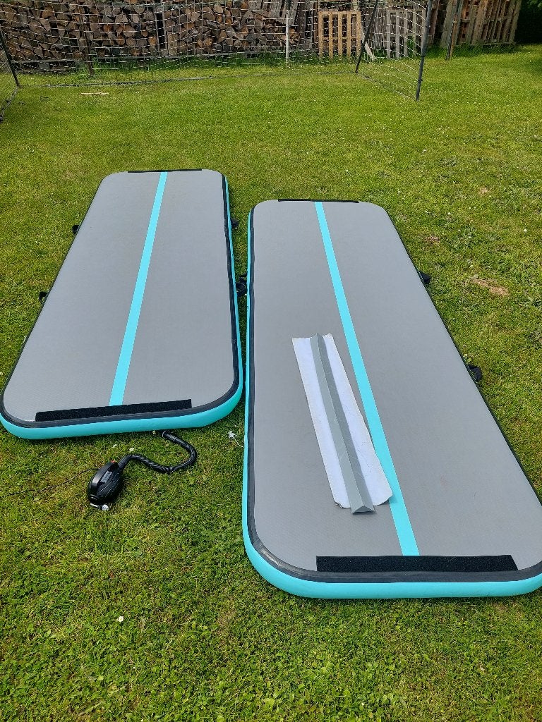 Airtracks, Sports & Fitness, Gymnastique, Enlèvement, Utilisé, Bleu, Matériel