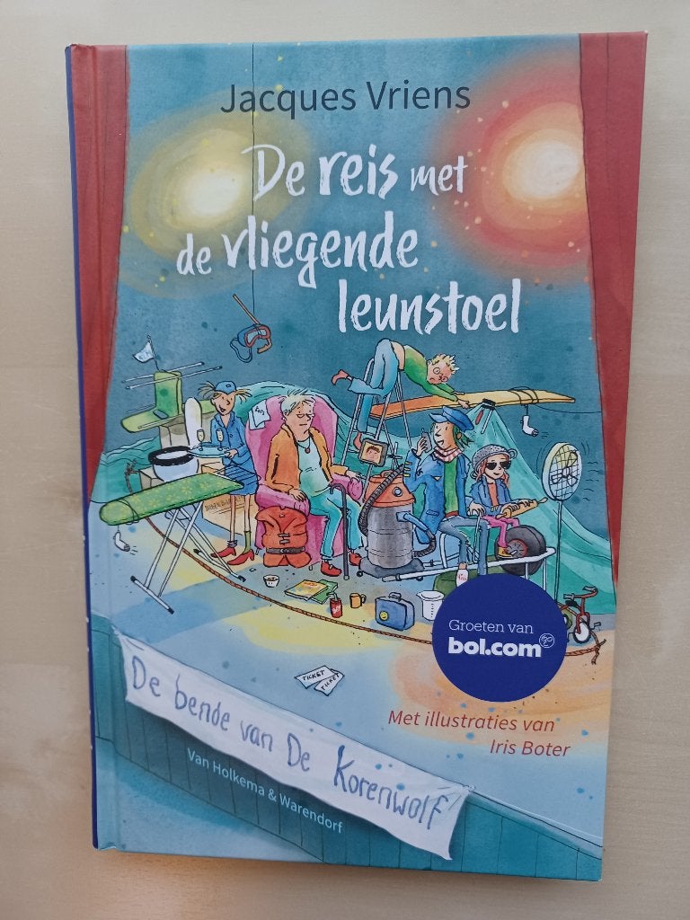 De bende van de Korenwolf - Reis met de vliegende leunstoel, Ophalen of Verzenden, Zo goed als nieuw, Jacques Vriens, Fictie algemeen