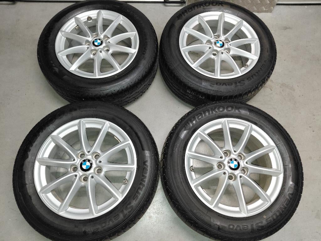 16 inch velgen met zomerbanden BMW 2-serie Tourer F45 F46, Ophalen, Gebruikt, 16 inch, Banden en Velgen