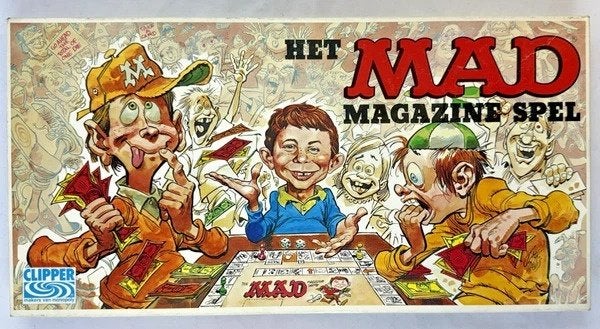 Clipper Het MAD bordspel gezelschapsspel vintage compleet, Hobby en Vrije tijd, Een of twee spelers, Verzenden, Zo goed als nieuw