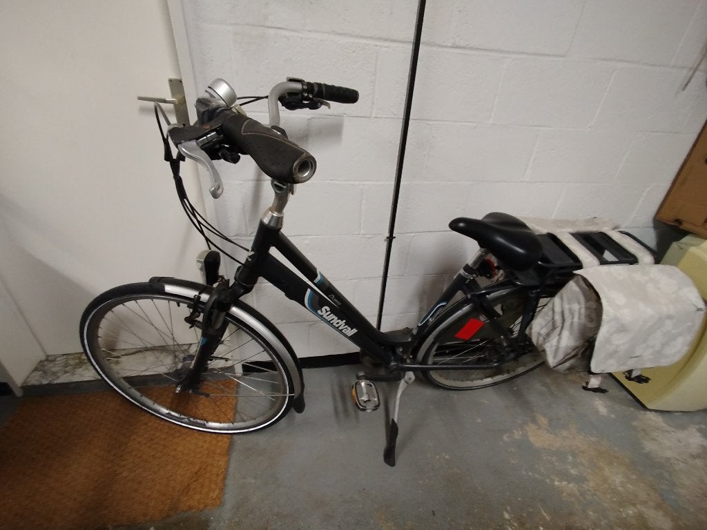 Damesfiets 28 inch, Ophalen, Gebruikt, Schijfrem, Versnellingen
