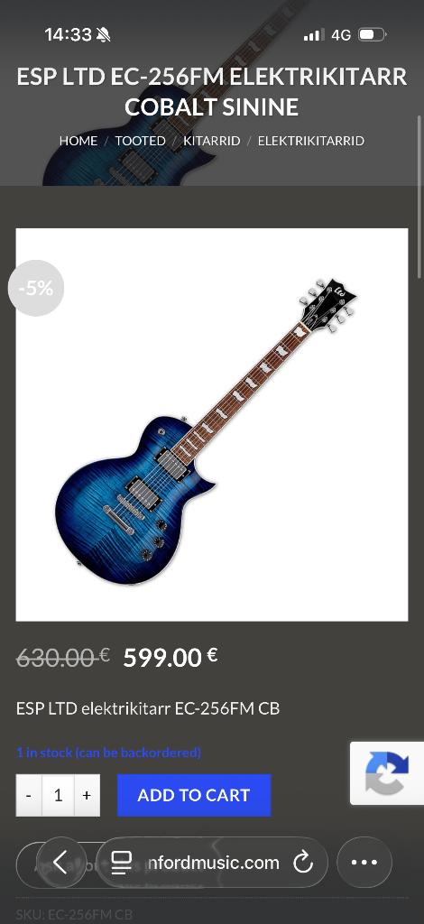 Elektrische gitaar, Muziek en Instrumenten, Ophalen, Nieuw