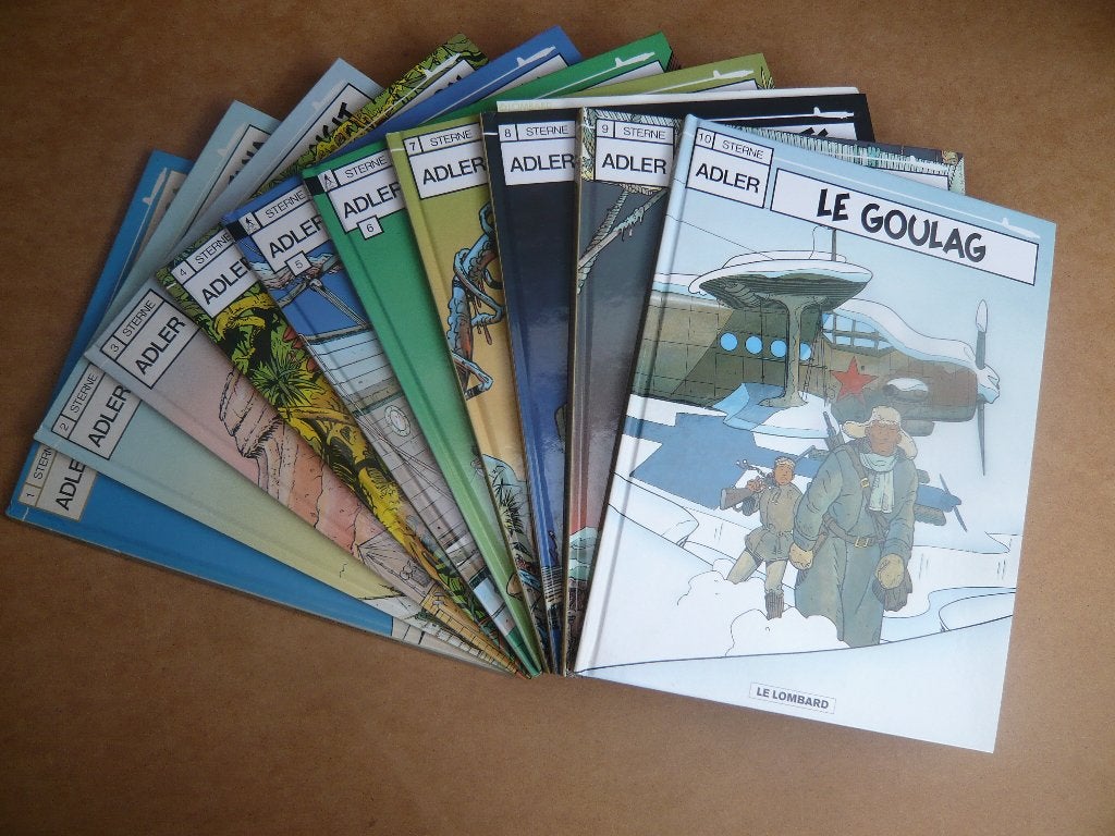 Bd ADLER tomes 1 à 10 (EO état neuf) avec 2 ex-libris signés, Boeken, Stripverhalen, Complete serie of reeks, Ophalen of Verzenden