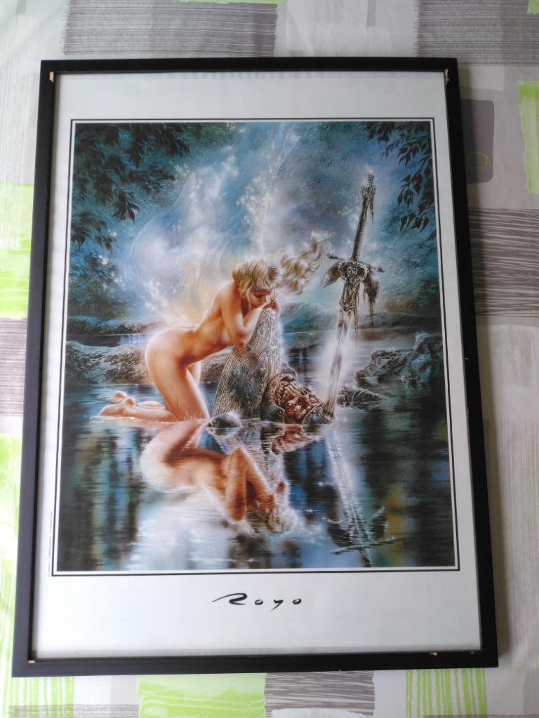 Poster Luis Royo cadre 50x70, Collections, Posters & Affiches, Utilisé, Autres sujets/thèmes, A1 jusqu'à A3, Rectangulaire vertical